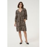 Kaffe - Jurk - Veelkleurig - 3/4 Mouwen - V-Hals