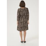 Kaffe - Jurk - Veelkleurig - 3/4 Mouwen - V-Hals