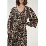Kaffe - Jurk - Veelkleurig - 3/4 Mouwen - V-Hals