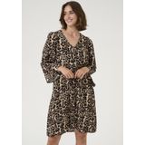 Kaffe - Jurk - Veelkleurig - 3/4 Mouwen - V-Hals