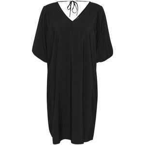 Kaffe - Kagabby Dress - Jurk - Zwart - 80% Viscose, 20% Katoen