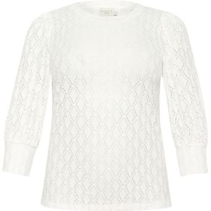 Blouse met lange mouwen Regular fit Chalk white