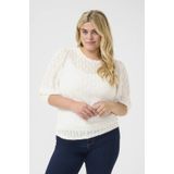 Blouse met lange mouwen Regular fit Chalk white