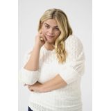 Blouse met lange mouwen Regular fit Chalk white