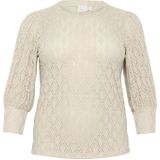 KAFFE - CURVE - Blouse - Beige - Klassieke Blouse