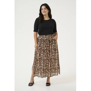 Rok Regular fit Naturel Leopard Print