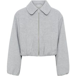 Kaffe - Kaludovika Jacket - Jas - Light Grey Melange - Dames