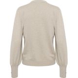 Damestrui - Ronde Hals - Lange Ballonmouwen - Knoopdetails - 80% Viscose, 20% Nylon