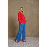 Cream - Straight Leg Jeans - Medium Blue Denim