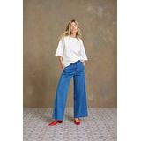 Cream - Straight Leg Jeans - Medium Blue Denim