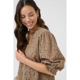 Cream Blouse 'Kaspis'  donkerbeige
