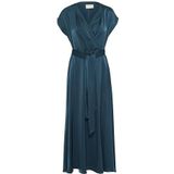 Crnoretta Dress - Jurk - Petrol Blue - 100% Polyester