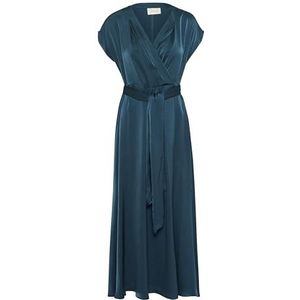 Crnoretta Dress - Jurk - Petrol Blue - 100% Polyester