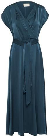 Crnoretta Dress - Jurk - Petrol Blue - 100% Polyester