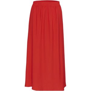 Cream - Lori - A-lijnrok - Neonrood - 3/4 Lengte