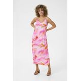 Jurk - A-shape - Midi Lengte - Mouwloos - Pink
