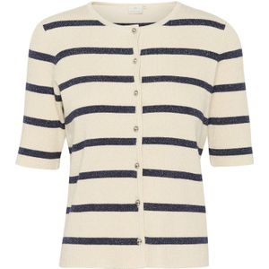 Kaffe - KAmorita - Gebreid Vest - Nachtblauw / Offwhite