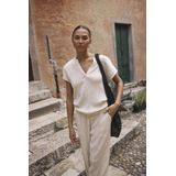 Kaffe - Kagitte Blouse - Blouse - Feather Gray Melange - Katoen