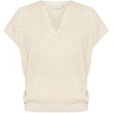 Kaffe - Kagitte Blouse - Blouse - Feather Gray Melange - Katoen