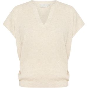 Kaffe - Kagitte Blouse - Blouse - Feather Gray Melange - Katoen