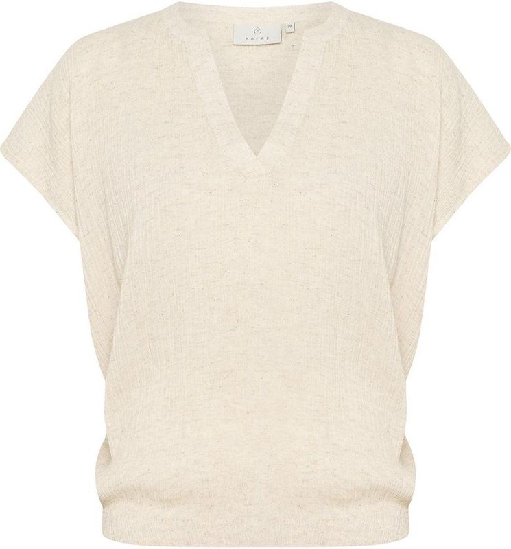 Kaffe - Kagitte Blouse - Blouse - Feather Gray Melange - Katoen