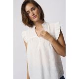 Kaffe - Blouse - Chalkkleur - 80% Viscose 20% Nylon
