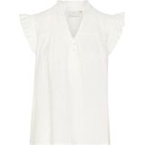 Kaffe - Blouse - Chalkkleur - 80% Viscose 20% Nylon