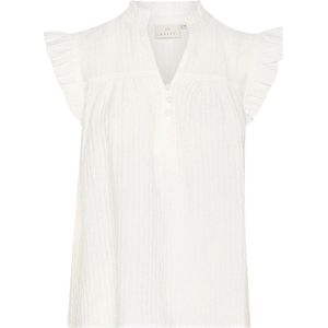 Kaffe - Blouse - Chalkkleur - 80% Viscose 20% Nylon