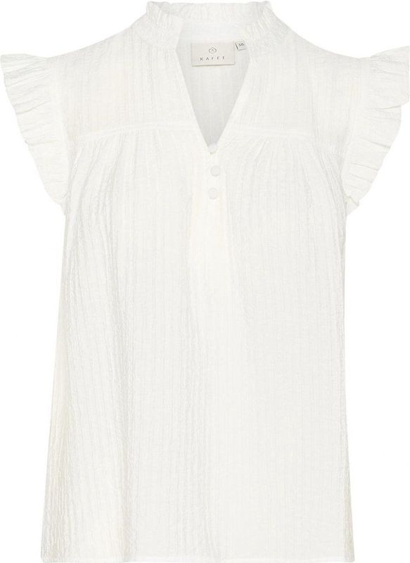 Kaffe - Blouse - Chalkkleur - 80% Viscose 20% Nylon