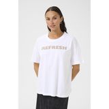 Kaffe - Kalunda - T-shirt - Wit - Dames