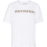 Kaffe - Kalunda - T-shirt - Wit - Dames