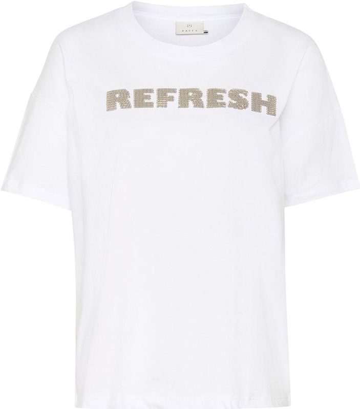 Kaffe - Kalunda - T-shirt - Wit - Dames