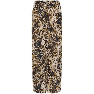 Kaffe - Wide Leg High Waist Broek - Bruin