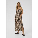 Kaffe Jurk Kathora Amber Singlet Dress 10510045 Leopard Print Dames Maat - 38