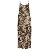 Kaffe Jurk Kathora Amber Singlet Dress 10510045 Leopard Print Dames Maat - 38