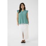 Mouwloos shirt Regular fit Teal blue