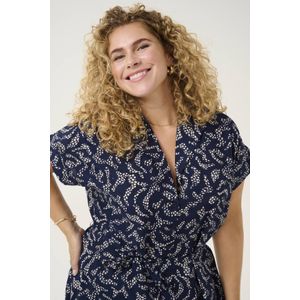 Kaffe Curve - Blousejurk - Donkerblauw