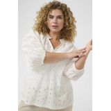 Blouse met lange mouwen Regular fit Chalk white