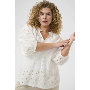 Blouse met lange mouwen Regular fit Chalk white