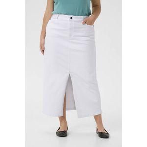 Kaffe - Curve - Spijkerrok - Wit - Stretchdenim - Lang