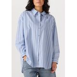 MY Essential Wardrobe - Kionamw Blouse - Lichtblauw - Boxy Pasvorm