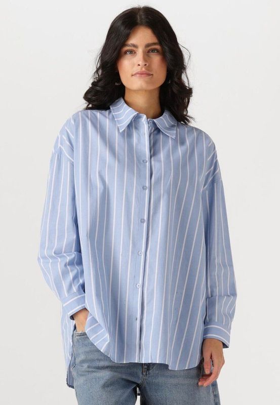 MY Essential Wardrobe - Kionamw Blouse - Lichtblauw - Boxy Pasvorm