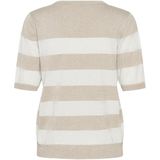 Kaffe - Karegina - T-shirt - Feather G/chalk Wide Stripe - Dames