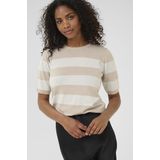 Kaffe - Karegina - T-shirt - Feather G/chalk Wide Stripe - Dames
