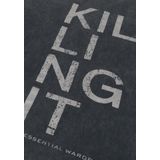 MY ESSENTIAL WARDROBE - FRONT PRINT TEE - T-shirt - Grijs - Katoen