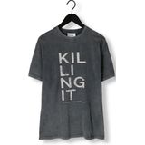 MY ESSENTIAL WARDROBE - FRONT PRINT TEE - T-shirt - Grijs - Katoen