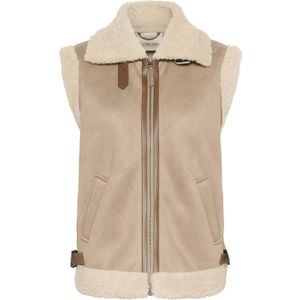Cream - CRUma - Gilet - Beige - 100% Polyester