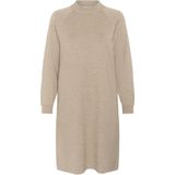 Cream - CRDela Knit Dress - Midi Jurk - Crème - Lange Mouwen