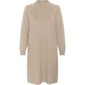 Cream - CRDela Knit Dress - Midi Jurk - Crème - Lange Mouwen