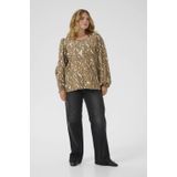 Kaffe Curve - Abstract Print Blouse - Veelkleurig - Lange Mouwen